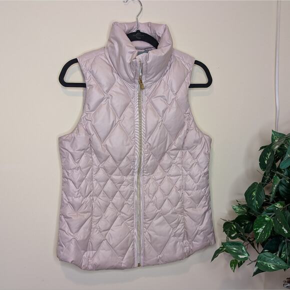 Athleta Women's Responsible Down Puffer Vest Iridescent Pink Size Small - Picture 2 of 10